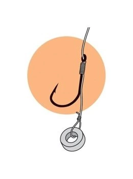 Jaxon Method Feeder Pe Line Hooks - 12 / 0,12mm / 8x