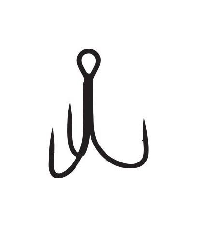 Owner Treble Hooks ST26BC - 8 - 8x - Black