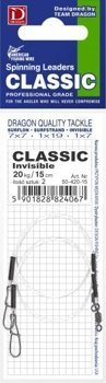 Dragon Leader Invisible Fluorocarbon - 20kg CLASSIC 15cm - 2pcs.