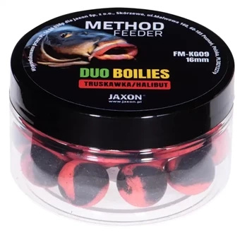Kulki Duo-Boilies Method Feeder Truskawka/Halibut 40g 16mm