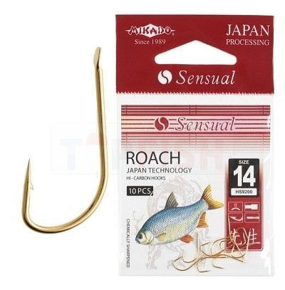 Haczyki Mikado Sensual Roach Nr 10 - Złote