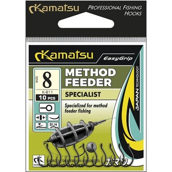 Kamatsu Method Feeder Specialist 10 Black Nickel Eyelet