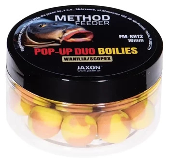 Kulki Pop-Up Duo-Boilies Method Feeder Wanilia/Scopex 40g 16mm