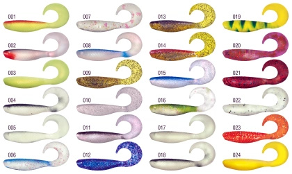 Konger Gumy SHAD GRUB Rozm. 2.5 Kolor 001 Op.20 szt.. - 6.4 cm
