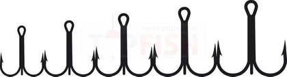 Jaxon Sumato Treble Hooks - 1/0 / Silver mat / 5x