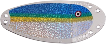 Flasher VK-SALMON 6" - 15 cm CHROME/blue/green/yellow