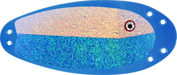 Flasher VK-SALMON 8" - 20 cm BLUE/rainbow/pearl