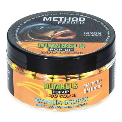 Jaxon Dumbels Duo Color Pop-Up Method Feeder - 8/10mm - 30g