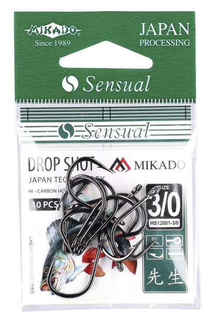 Mikado Haken Drop Shot 1/0 BN - 10pcs