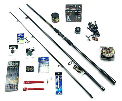 Zestaw Karp - Jaxon Wędka Tenesa 3,6m, Kołowrotek Wolny Bieg Na Karpia