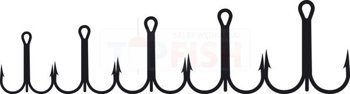 Jaxon Sumato Treble Hooks - 1/0 / Silver mat / 5x