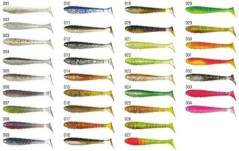 Konger Grubber Shad 5,5cm - Kolor 001 - 8szt