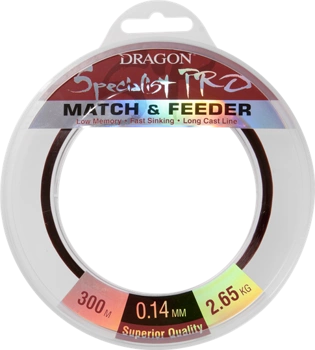Dragon Mono Line Specialist Pro Match & Feeder 0.14mm-2.65kg-300m
