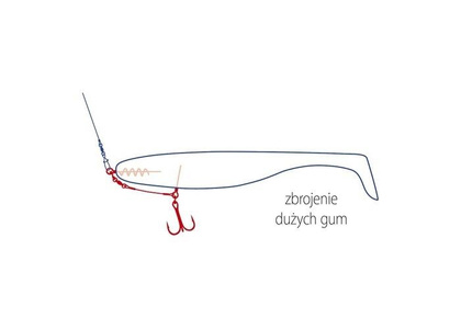 Dragon Dozbrojka z Korkociągiem - 2x 1x7 Surflon 27 Kg - 8cm / Kotwica No.1 - 2x