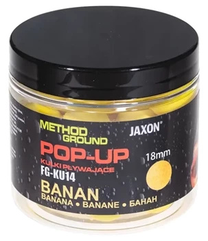 Jaxon Method Ground Banana Pop-Up Balls 50g / 18mm