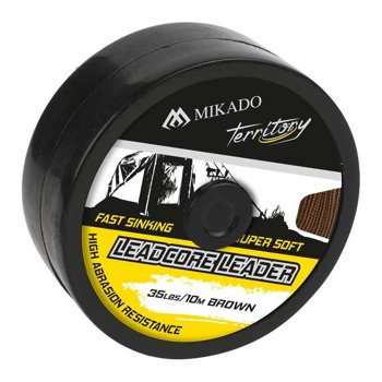 Mikado Przypon Leadcore Leader 35lbs/10m - Czarno Zielony