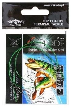 Mikado Leaders Steel (FS) 35cm / 15kg - 2x - GREEN