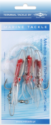 Mikado Set Sea - Squid Rig 7.5cm - Hooks 3 x 4/0