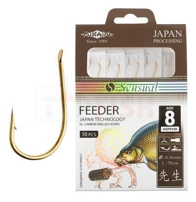 Mikado Hooks Sensual Feeder No. 12 Gold / 0.12mm