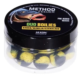 Kulki Duo-Boilies Method Feeder Banan/Wanilia/Czekolada 40g 16mm