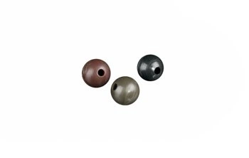 Mikado Miękki Koralik Silikon 6mm / Czarny - 25x