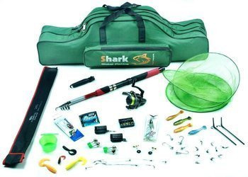 Zestaw Wędkarski Spinn-Grunt Wędka, Kołowrotek, Pokrowiec, Akcesoria