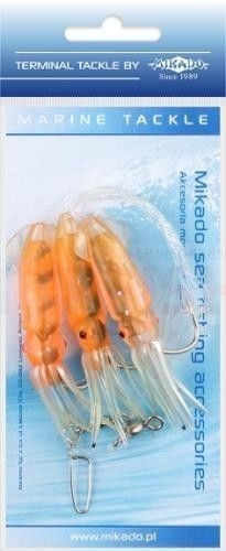 Mikado Zestaw Morski - Squid Rig 7.5 Cm - Hak 3x4/0