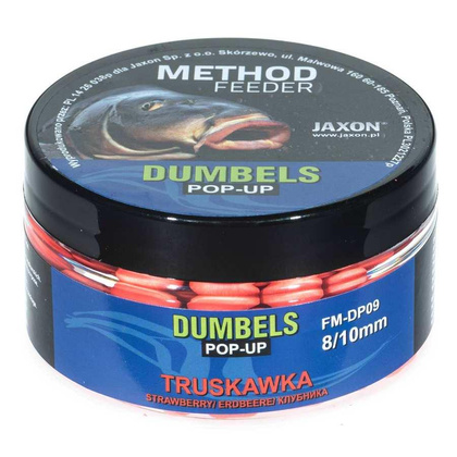 Jaxon Dumbels Pop-Up Method Feeder Truskawka - 30g - 8/10mm