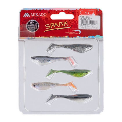 Set Mikado Spark Gummiköder 5,5cm - 5 Stk.