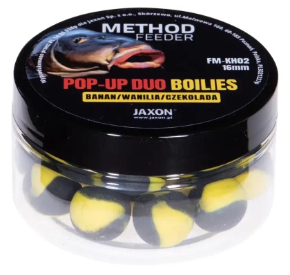Pop-Up Duo-Boilies Method Feeder Balls Banana/Vanilla/Chocolate 40g 16mm