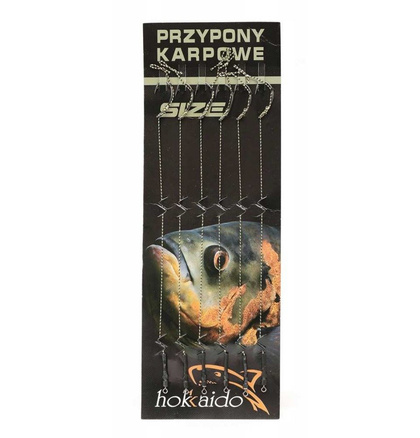 Przypony Karpiowe Plecionka Hak 2, 4, 6 -  po 2szt każdego rozmiaru
