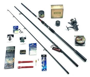 Zestaw Wędkarski Na Karpia 1x Zaffira 3,3m, 1x Top Carp FRXL 400, Akcesoria