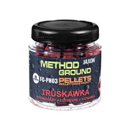 Jaxon Pellets Haczykowy Method Ground Truskawka - 100g / 8mm