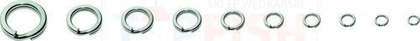 Kamatsu Hyper Strong Split Ring SS 7mm-50kg -10szt