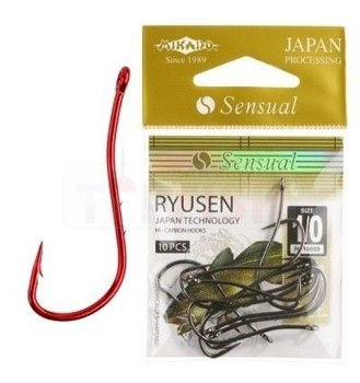 Mikado Hooks Sensual - Ryusen W / Ring No. 2 - Red