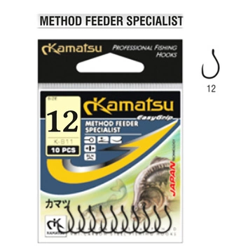 Kamatsu Method Feeder Specialist 10 Black Nickel Eyelet