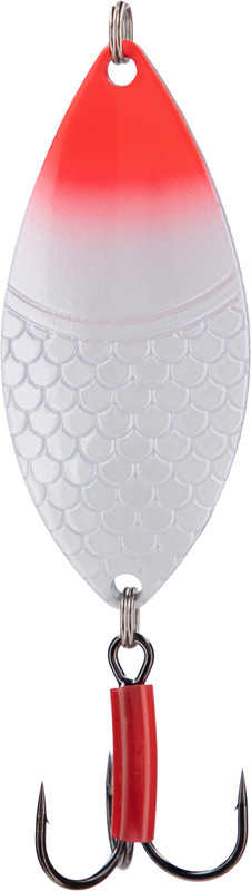 Mikado Blinker - ALGA Nr. 1/12g/5,2cm - RED HEAD - 1 Packung.