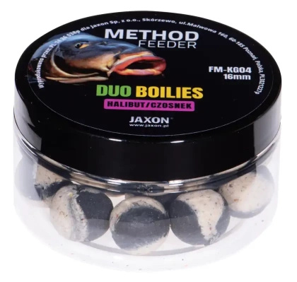 Kulki Duo-Boilies Method Feeder Halibut/Czosnek  40g  16mm