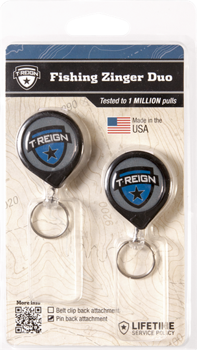 T-REIGN Retractable Gear Fishing Zinger Duo (2 stk.) 90cm / 25mm
