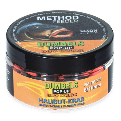 Jaxon Dumbels Duo Color Pop-Up Method Feeder Halibut/Krab - 30g - 8/10mm