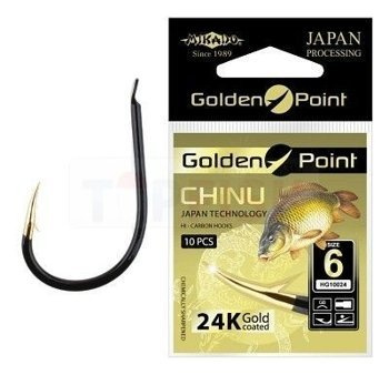 Mikado Hooks Gold Point - Chinu 2 - Black