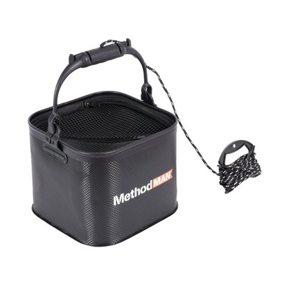 Wiaderko Składane Eva Ze Sznurkiem I Sitkiem 7l/20cm/20cm/18cm Methodman