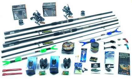 Zestaw Wędkarski Jaxon 2 Wędki Tenesa 3,6m, 2 Kołowrotki, Dodatki