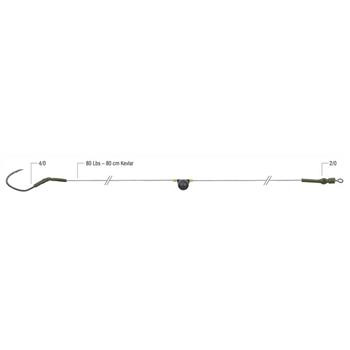 Konger Dread Cat® Zestaw Sumowy z Grzechotką Rattle Snake 4/0/80cm/80lbs