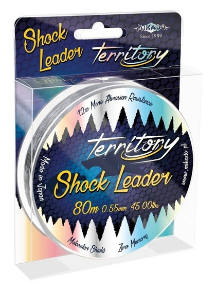 Mikado Przypon Strzałowy Territory Shock Leader 0.55mm / 45lbs - 80m / Clear