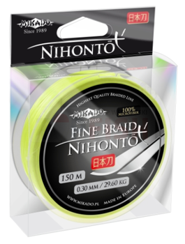 Mikado Plecionka Nihonto Fine Braid 0,23mm-150m - Fluo