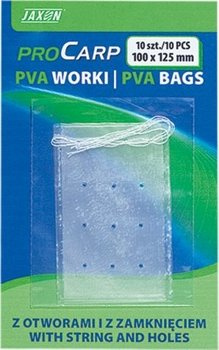 Jaxon Pva Bag With String And Holes - 70x100mm