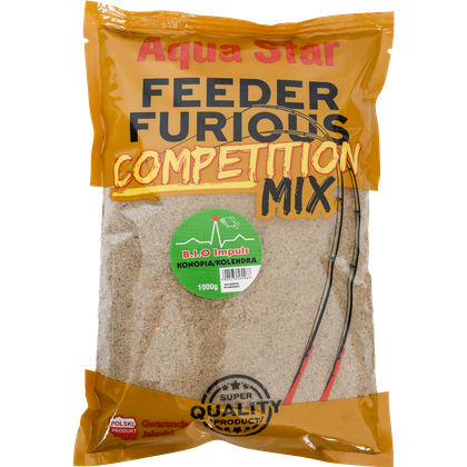Zanęta Aqua Star Feeder Furious B.I.O. Gruby Konopia/Kolędra 1kg