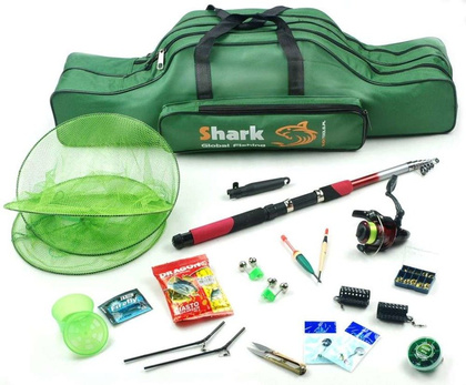 Zestaw Wędkarski Wędka Wind 2,4m, Kołowrotek M200, Pokrowiec