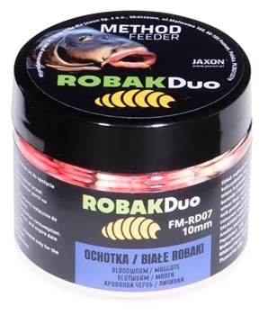 Worm Duo Bloodworm/White Worms 25g 10mm